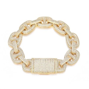 Bracelets cubains en moissanite VVS1 de qualité supérieure pour la vente en gros B2B, en argent S925, style Hip Hop Iced Out, fabrication sur mesure - Product Image 4
