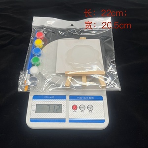 10*10mm 15*15mm Mini Kit de pintura acrílica DIY tablero de lona en blanco caballete juego de pinceles de pintura acrílica niños Graffiti pintura juguete Kit - Product Image 2