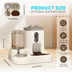 Distributore Automatico di Cibo per Gatti con Dispenser d'Acqua, in Plastica, Rettangolare, di Piccole Dimensioni per Alimentazione di Animali Domestici da Interno - Product Image 3
