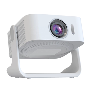 360 ° Projecteur portable 4K pour smartphone et ordinateur portable, avec support réglable, autofocus, mini WiFi 6, résolution native 1080P, 450 ANSI lumens, pour films en extérieur et à domicile - Product Image 1