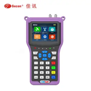 H.265 Combo S2 + T2 = C sat Finder Meter 4K HD hỗ trợ CCTV AHD máy ảnh thử nghiệm truyền hình kỹ thuật số vệ tinh Finder Meter