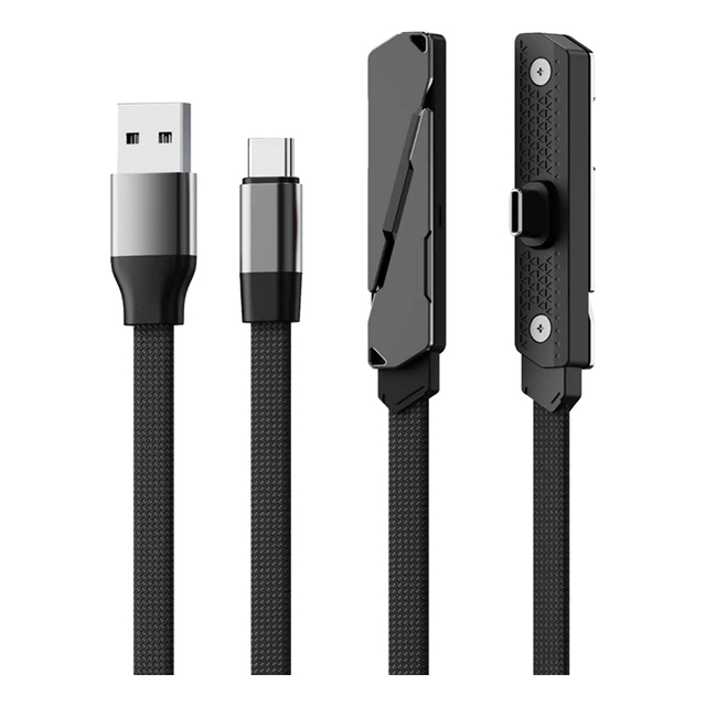New Angled Braided 1.5m USB C Type C Data Cable PD3.1 240W 48V 5A Fast Charging 480Mbps Data Transfer Cable Type C