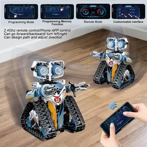 695 piezas STEM robot juguetes APP y control remoto modo dual programable robot bloques de construcción 3 en 1 Kits de construcción de ingeniería para niños