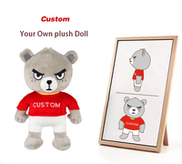 Produsen Boneka Plush Kustom, Boneka Beruang Teddy Marah Ukuran Besar, Mainan Hewan Boneka Raksasa
