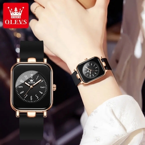 OLEVS 9961 Montre pour Femme Simple Élégant Montres à Quartz Étanche Noir <span class=keywords><strong>Bracelet</strong></span> en Silicone Lumineux <span class=keywords><strong>Bracelet</strong></span> Relogio Feminino - Product Image 4
