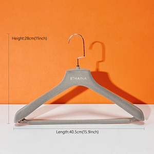 Cao cấp màu xám nhung ABS nhựa móc áo móc cao cấp bạc móc chống trượt Xà Ngang đứng tư thế phù hợp với hiển thị mannequin - Product Image 2