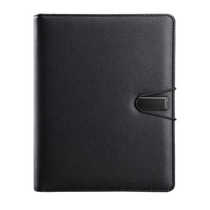 Organizador <span class=keywords><strong>de</strong></span> carpetas <span class=keywords><strong>de</strong></span> cartera <span class=keywords><strong>de</strong></span> cuero A5 con carga inalámbrica y soporte para teléfono y almohadilla - Product Image 2