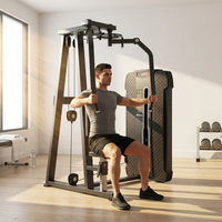 Jiewei JW-NP306 Machine de musculation professionnelle en acier au carbone pour exercices de pectoraux, bras droits, flys et entraînement dorsal
