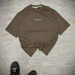 T-shirts en coton vintage à manches courtes unisexe imprimé personnalisé chemise courte vierge style de rue américain - Product Image 1