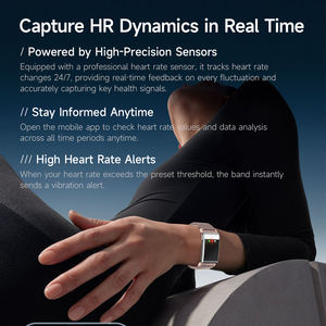 Pulsera Inteligente sin Pantalla IP68, Monitor de Bienestar, Análisis de Composición Corporal ECG, Monitor de Signos Vitales No Invasivo, Batería 15D+ - Product Image 4