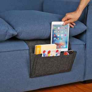Minimalist Multi-Pockets Felt <b>Bedside</b> and Sofa <b>Organiser</b> for Storage for Bathroom Use - Product Image 2