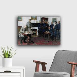 Robert E Lee personnalisé historique Portrait toile peintures et arts muraux guerre civile décor à la maison salon affiche - Product Image 2