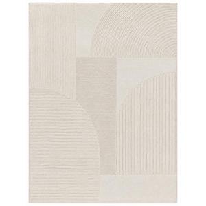 Tapis tissé à la main Tide en tissage plat ton sur ton avec franges à pompons |   Bleu-gris pâle et ivoire |   Laine et coton |   Tailles personnalisées Ava - Product Image 3