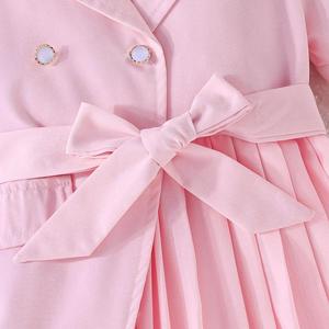 Abito Estivo da Donna Esclusivo <span class=keywords><strong>per</strong></span> il Commercio Transfrontaliero, Lavorato <span class=keywords><strong>all</strong></span>'<span class=keywords><strong>Uncinetto</strong></span>, Tinta Unita, con Cintura Plissettata e Maniche Corte, Elegante e alla Moda - Product Image 4