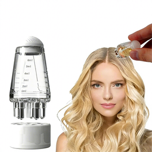 Mini Masajeador de Cabeza Portátil con Logotipo Personalizado, Aplicador de Aceite para el Cuero Cabelludo, Peine de Plástico, Cepillo para el Cabello, Dispensador de Líquido para el Crecimiento del Cabello - Product Image 1