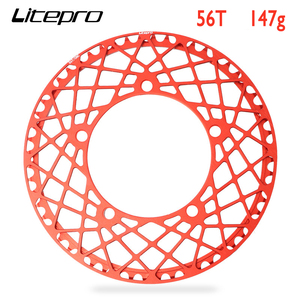 In Lega di alluminio LP singola ruota di bicicletta pieghevole anello della catena 56T 130BCD Nero/Rosso/Oro/parti di biciclette - Product Image 3