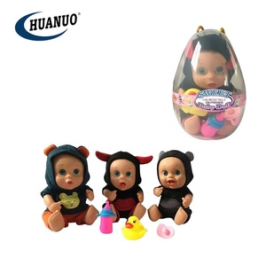 Muñeca de Silicona Miniatura, Adorable, con Ojos 3D Realistas, Muñeca de Vinilo <span class=keywords><strong>Reborn</strong></span> con Biberón - Product Image 3