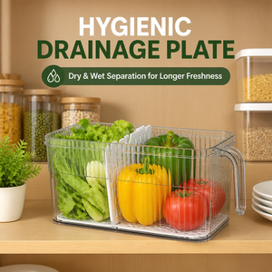 Boîte <span class=keywords><strong>de</strong></span> rangement hermétique pour <span class=keywords><strong>réfrigérateur</strong></span> avec dateur et plateau <span class=keywords><strong>de</strong></span> drainage, en PET sans BPA, pour fruits et <span class=keywords><strong>légumes</strong></span>, vente en gros, OEM - Product Image 3