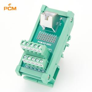 Adaptateur RJ45 8P8C vers bornier C45 sur <span class=keywords><strong>rail</strong></span> <span class=keywords><strong>DIN</strong></span>, module <span class=keywords><strong>45</strong></span> degrés 35 mm pour Ethernet industriel, module d'alimentation, contrôle PLC - Product Image 1