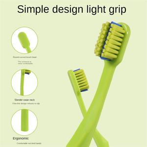 Sikat Gigi Manual Dewasa Bulu Lembut dengan Gagang Plastik untuk Perawatan Mulut di Rumah - Product Image 4