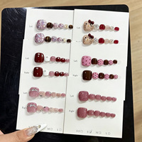 Uñas Postizas de Lujo Hechas a Mano con Efecto Ojo de Gato, Reutilizables, Acrílicas, Juego de 10 Piezas, Venta al por Mayor de Fábrica, Etiqueta Privada Personalizada