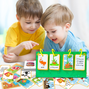 Học tập đồ dùng hoạt động công cụ giáo dục 104 miếng từ vựng ngữ pháp cụm từ đào tạo câu xây dựng biểu đồ lật - Product Image 4