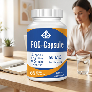 Cápsulas de PQQ (Piroloquinolina Quinona) OEM de 50 mg, suplemento para el apoyo inmunológico celular, la salud cerebral, la energía y el corazón para MUJERES - Product Image 4