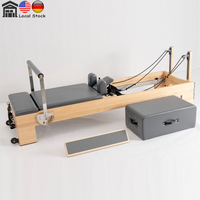 Cama de Pilates Profesional de Madera de Arce con Diseño Silencioso y Suave para Equipo de Entrenamiento de Pilates en Casa, Estudio o Comercial