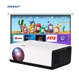 android 9.0 projector dual wifi 2.4g 5g portable projector lamp video 1080p screen mini projector