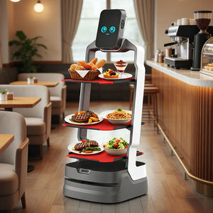 <span class=keywords><strong>Robot</strong></span> <span class=keywords><strong>de</strong></span> livraison <span class=keywords><strong>de</strong></span> service intelligent, <span class=keywords><strong>robot</strong></span> <span class=keywords><strong>de</strong></span> service sans rail, livraison <span class=keywords><strong>de</strong></span> restaurant, rappel vocal - Product Image 4