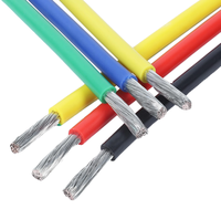 Conductor trenzado de cobre estañado, cable de Tefzel de conexión eléctrica para deportes de motor de aviones, calefacción nominal de 600V, 16/16 20AWG