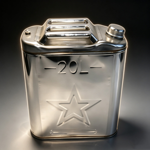 Bidon à carburant en acier inoxydable de 20 L, <span class=keywords><strong>jerrycan</strong></span> portable pour véhicule tout-terrain, camion, SUV, bidon de stockage d'essence et de diesel en métal antirouille - Product Image 3