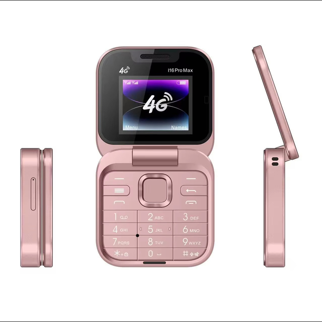 2025 New Model i16pro max 1.77 inch dual sim 4G LTE mini flip mobile phone