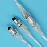 Connecteur d'alimentation CC mâle/femelle DC5.5*2.1/5.5*2.5 IP67 12V CC 5.5 x 2.1 mm Adaptateur jack mâle/femelle CC Connecteurs LED