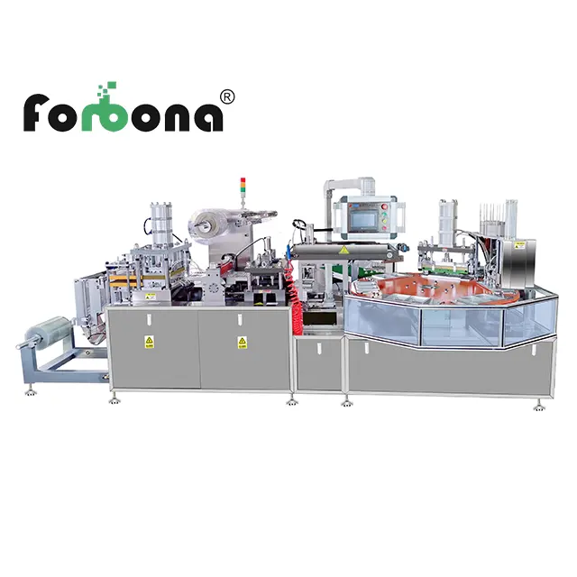 Forbona1年保証自動紙プラスチックブリスター包装機ブリスター包装機
