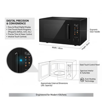 Four à micro-ondes électrique de luxe 20L en acier inoxydable, 700W, tension universelle 110-240V, classe d'efficacité énergétique 1, pour extérieur et hôtels