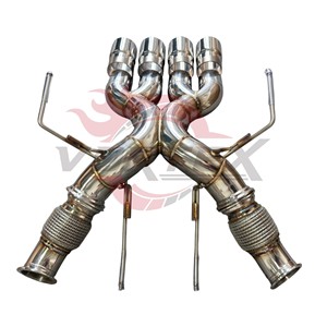 Échappement en acier inoxydable Vortex Performance compatible avec McLaren 765LT, amélioration du silencieux à haut débit avec X-Pipe - Product Image 3