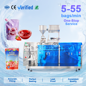 Machine d'emballage multifonctionnelle automatique fabriquée en Chine pour la confiture de fraises et de mangues, machine de remplissage de sachets Doypack pour aliments - Product Image 1
