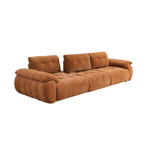 Housse de canapé Teddy sectionnel carré, aspect bouclé tendance, qualité supérieure, canapé Teddy Bear rembourré carré pour villa - Product Image 6