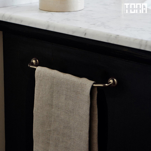 Maniglia per Porta in <span class=keywords><strong>Ottone</strong></span> Massiccio Spazzolato Oro, Maniglia Minimalista Resistente, Accessori per Mobili da Cucina e Cassettiere - Product Image 4