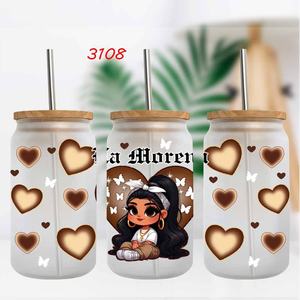 Diseños <span class=keywords><strong>Cholo</strong></span> Chola Chicano Mexicano, Transferencias UV DTF para Vasos Libbey, Tazas y Termos - Product Image 5