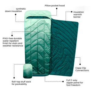 Saco de Poliéster Ripstop 30D Personalizado al por Mayor 30 ℉   Saco de Dormir Acolchado con Relleno de Fibra Sintética, <span class=keywords><strong>Manta</strong></span> de Camping - Product Image 4