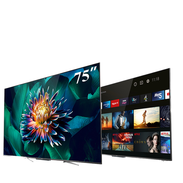 75 Inch 4K Smart TV Ultra Thin Frameless Television WiFi Flat Screen Display OEM Hotel LED TV with Home Theater Speaker