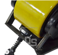 Roda troli industri luar ruangan kapasitas muatan 3 Ton tugas berat Super 100mm rem kaku kastor pelat dapat disesuaikan OEM