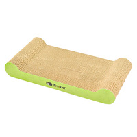 Griffoir pour chat en carton ondulé plat en forme d'os, écologique, durable, facile à nettoyer, jouet pour aiguiser les griffes pour chats4