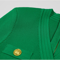Robe fourreau midi élégante en maille pour femme, personnalisée en usine, à manches courtes, avec boutons rivets, qualité supérieure, pour soirée, marque privée