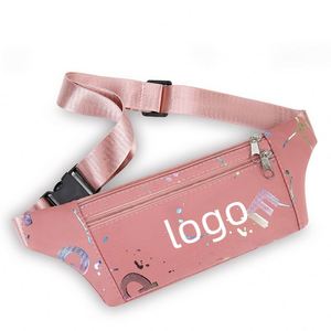 Sac banane polyvalent pour la course et les sports de plein air, sacoche de téléphone couleur macaron 2024 avec design résistant à l'eau - Product Image 1