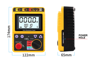 SMART AR4105B เครื่องวัดความต้านทานดินแบบดิจิตอลพร้อมจอแสดงผลเซ็นเซอร์ช่วง 0-2000 โอห์ม 2/3 เส้น - Product Image 2