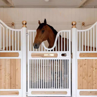 Produits équins HDG Surface porte de box pour chevaux stalles pour chevaux Box pour chevaux Écurie pour chevaux avec porte à charnières
