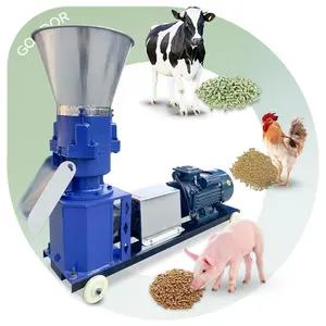 Granulator động vật cỏ Di động 1000 kg H phân bò thỏ thực phẩm gà Sụp Đổ dê Thức ăn viên máy